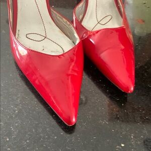 Elegant Red Women's Pointed-Toe Heels
